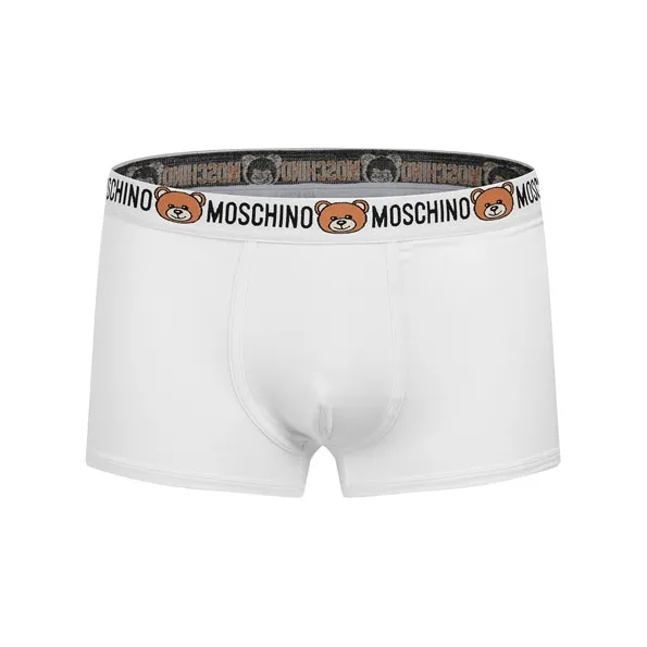 MOSCHINO Men's Underwear SS20 Logo Series Panties White-0
