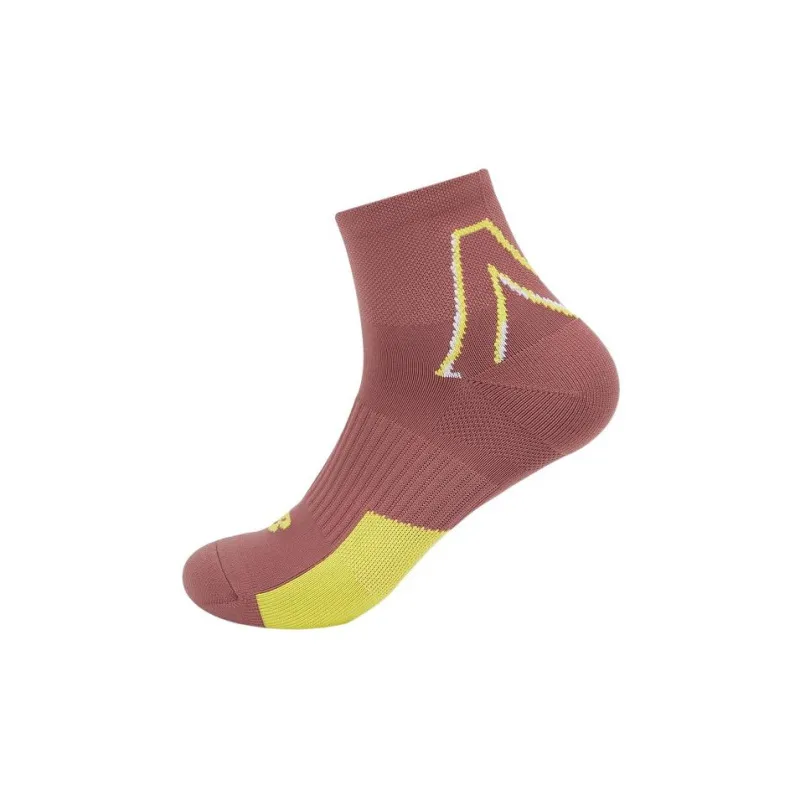 New Balance Ankle Socks Men's 3 Pack Red Brown/White/Black-1