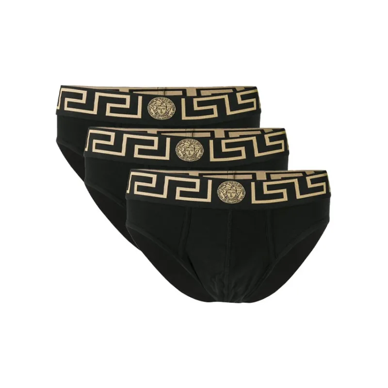VERSACE Medusa Waistband 3 Pack Briefs-1