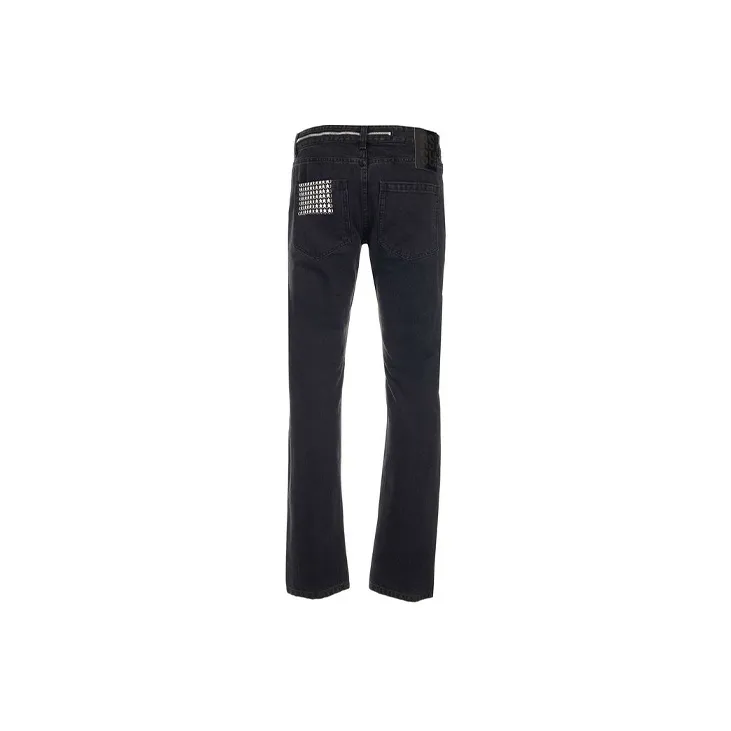 RAF SIMONS Jeans Men Black-1