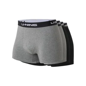 LiNing Training Series Underpants Men's 4 Pack Black/Gray