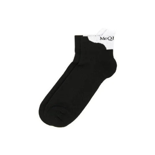 Alexander McQueen Men's FW21 Logo Knitting Socks 1 Packs Black