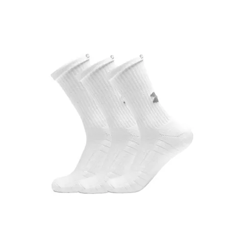 Under Armour Unisex Sports Socks 3 Packs White