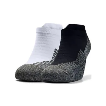 Under Armour Ankle Socks Unisex 2 Pack Black/White