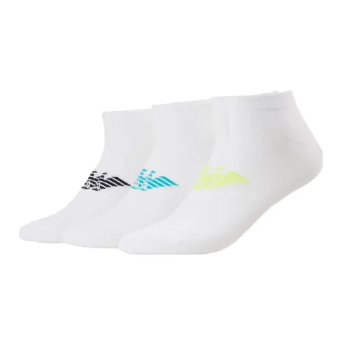 EMPORIO ARMANI Men's Logo Printing Socks 3 Packs White