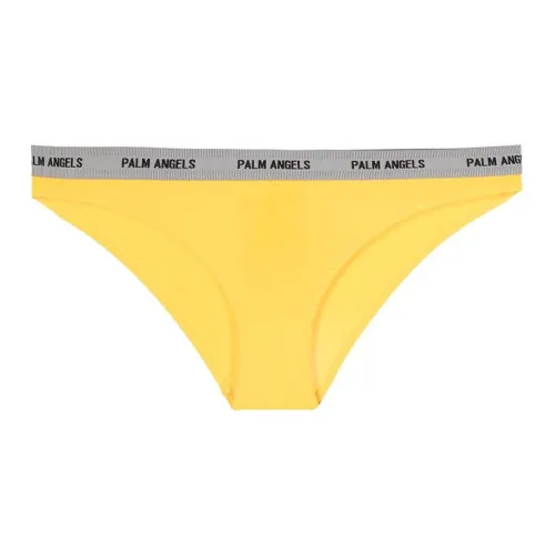 PALM ANGELS Men's SS21 Logo Briefs Yellow