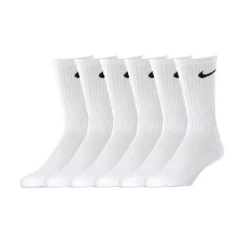 Nike Knee High Socks Unisex 6 Pack White