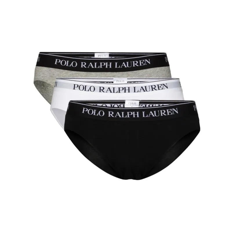 Polo Ralph Lauren Logo Band Three-Pack Briefs-0