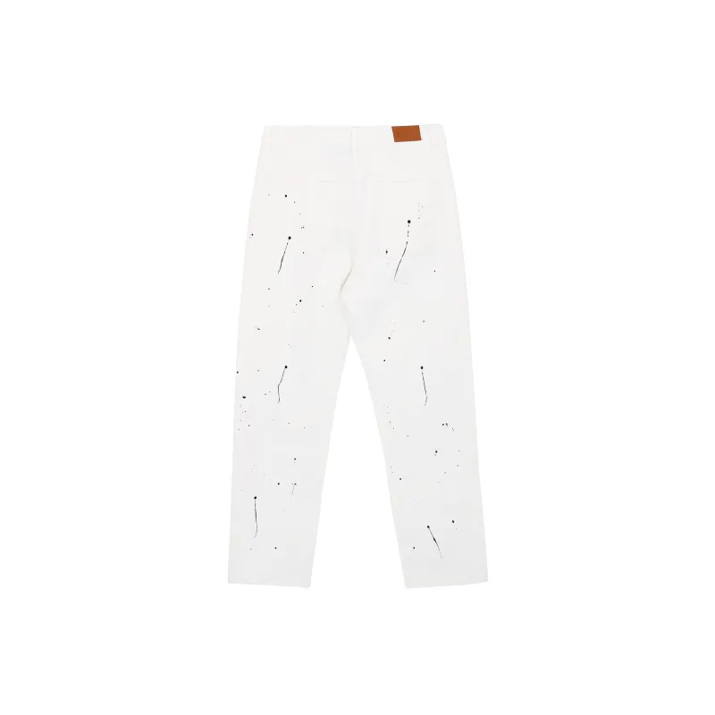 LKOD Straight Jeans Unisex White-1