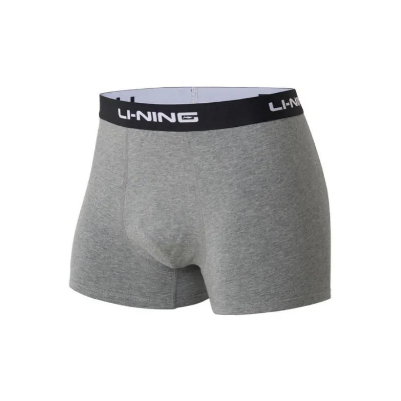LiNing Training Series Underpants Men's 4 Pack Black/Gray-1