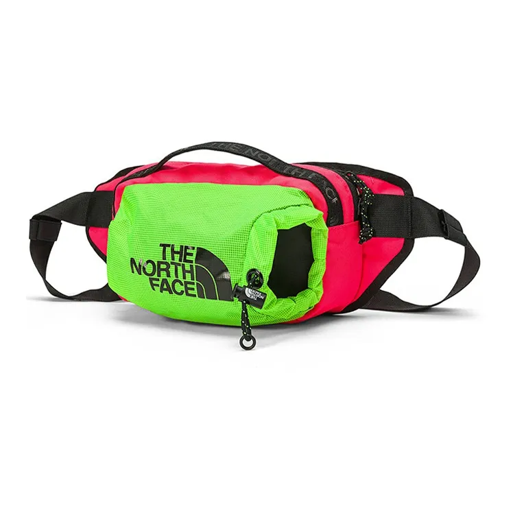 THE NORTH FACE Durable Fabric Fanny Pack Regular Unisex Red & Green-1