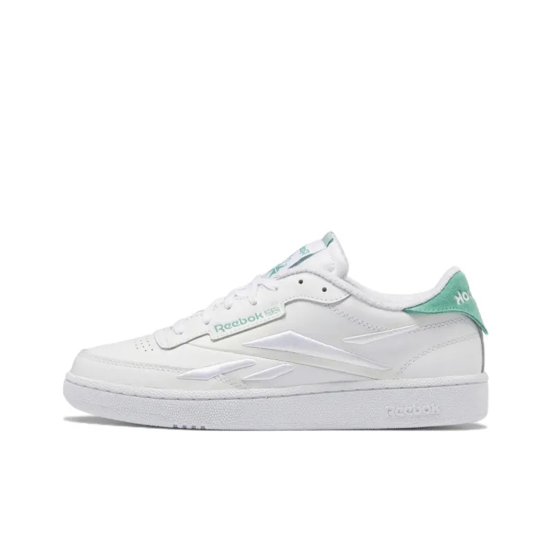 Reebok Club C 85 Cozy Wear resistant Skateboarding Shoes Unisex White-0