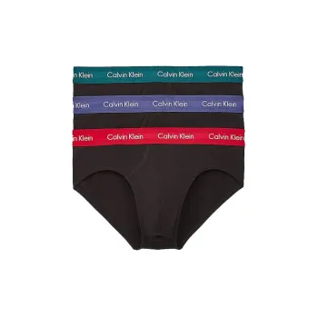 CALVIN KLEIN Underpants Men's 1 Set Of 3 Packs Lake Blue/Purple/Red