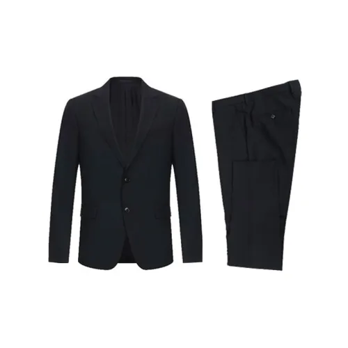 Zzegna Business Suits Men Set Black