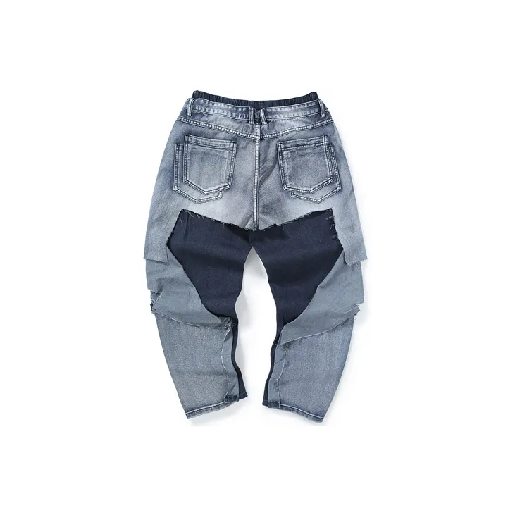 GENANX Straight Jeans Men's Denim Blue-1