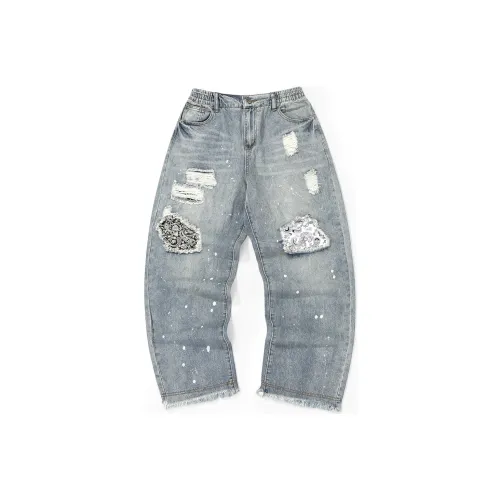 XXGOGO Jeans Unisex Denim Blue