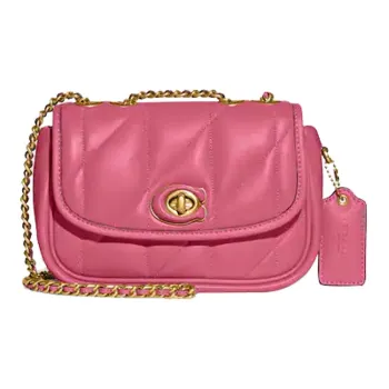 COACH Pillow Nappa Soft Leather Crossbody Bag Shoulder Bag Women's Pink