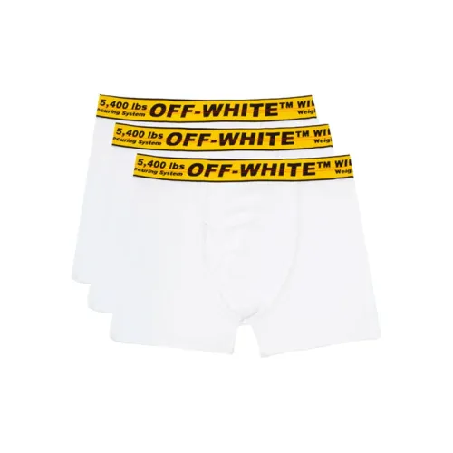 OFF-WHITE Men's SS21 Logo Panties 3 Packs White