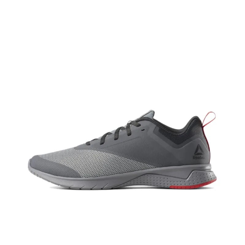 Reebok Print Lite Rush 2 Durable Breathable Low Top Running Shoes Graphite Gray-0