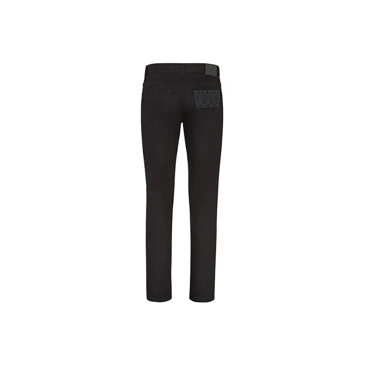 FENDI Ff Embroidered Slim fit Jeans-1