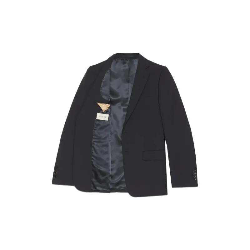 GUCCI 2020 Pre Fall Collection Business Suit Men's Dark Blue-1