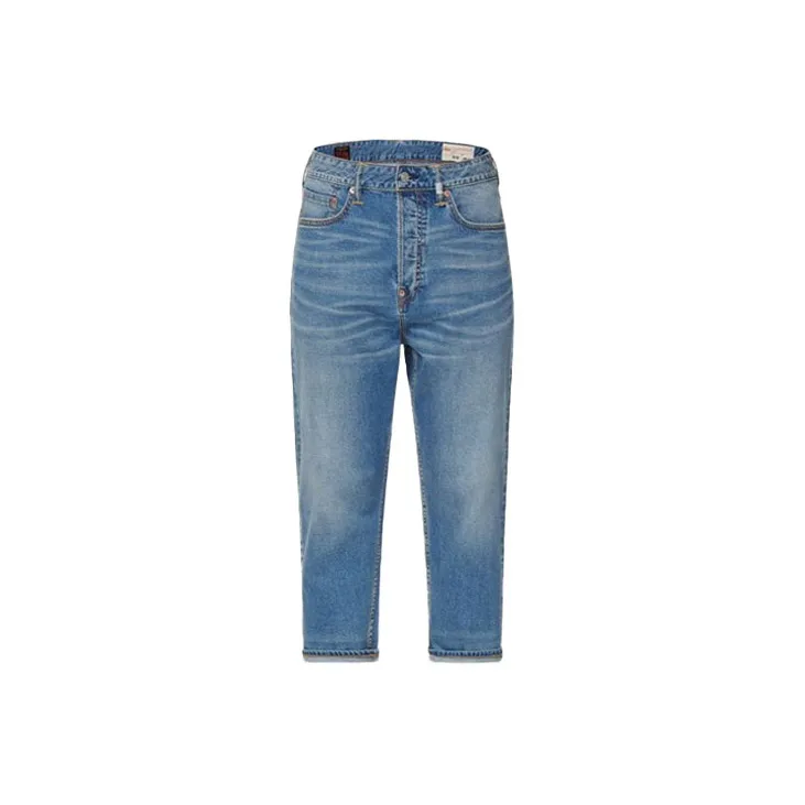 EVISU Slim Fit Pants Jeans Men's Denim Blue-1