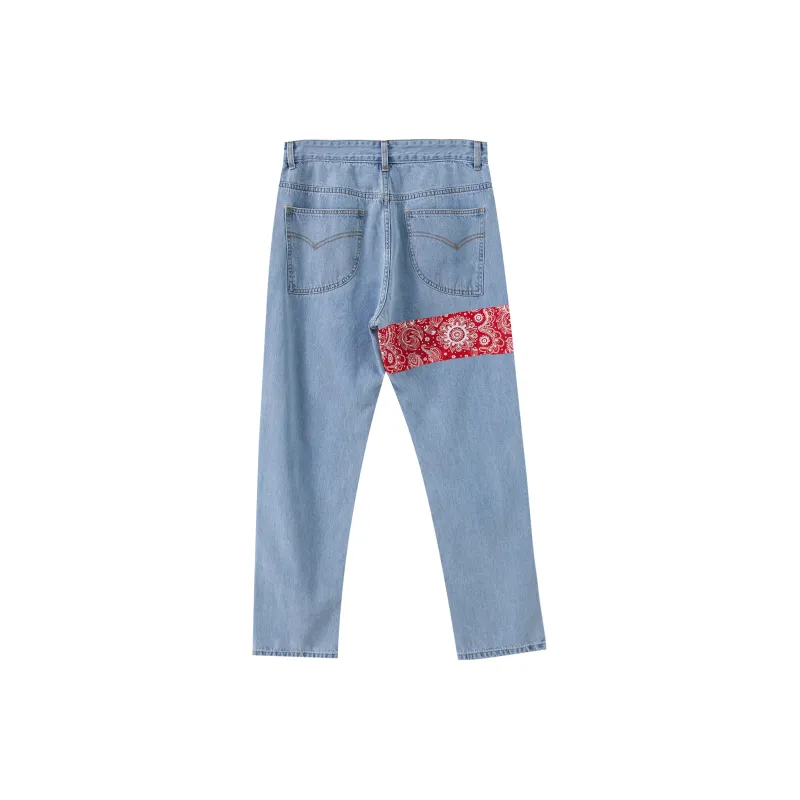 JUST VIBE Straight Jeans Unisex Denim Blue-1