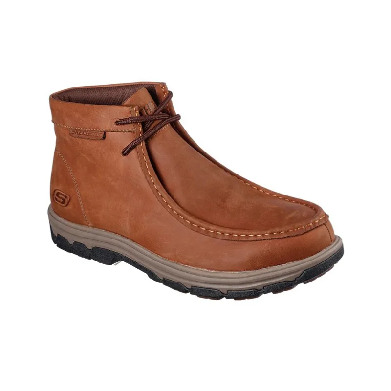 Skechers Work Cushioning Anti-Slip And Wear-Resistant High-Top Casual Shoes Men's Brown-2