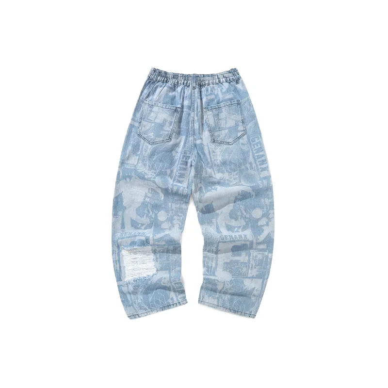 GENANX Jeans Unisex Denim Blue-1