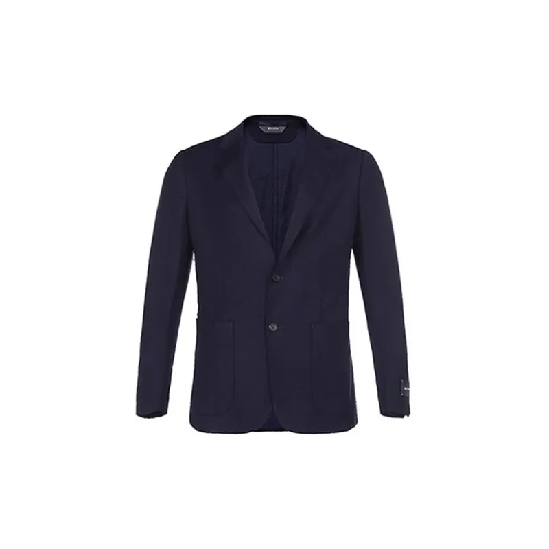 Zzegna Business Suits Men Dark Blue-1