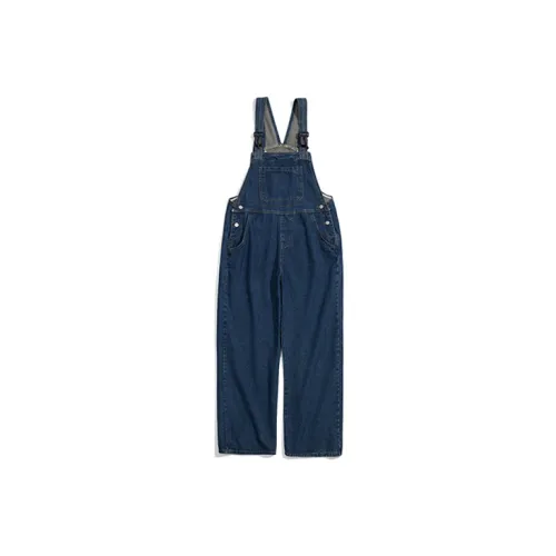 PLANET BORING Overalls Unisex Deep Indigo