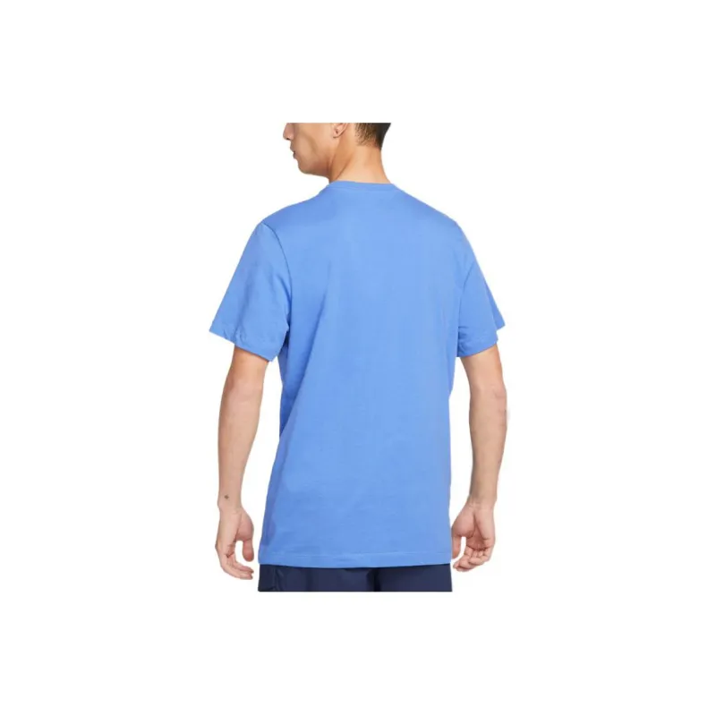 Nike T Shirts Men Light Racing Blue-1
