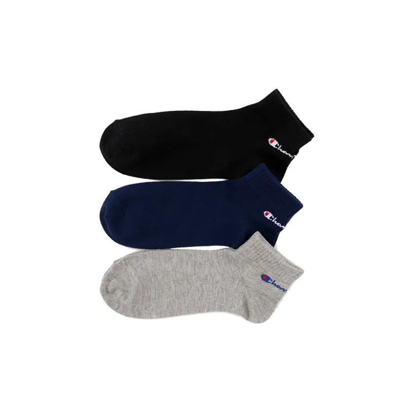 Champion Unisex Letter Logo Sock 3 Packs Multicolor-1