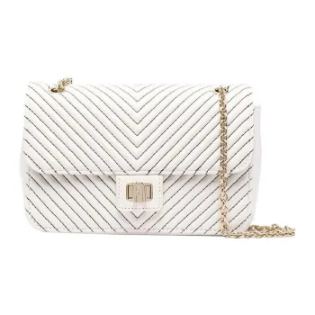 Furla Pop Star Nappa Leather Crossbody Bag, Shoulder Bag Regular Women's White