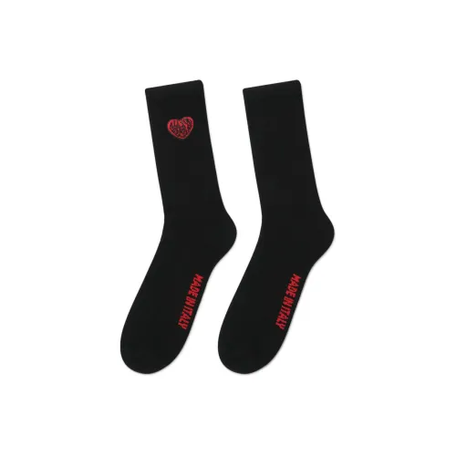 GCDS FW21 Knee High Socks Men's Black