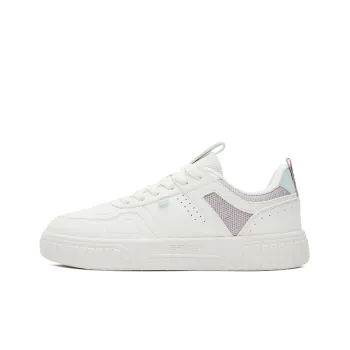 Erke Mulan Low Top Skateboard Shoes Women's White Purple