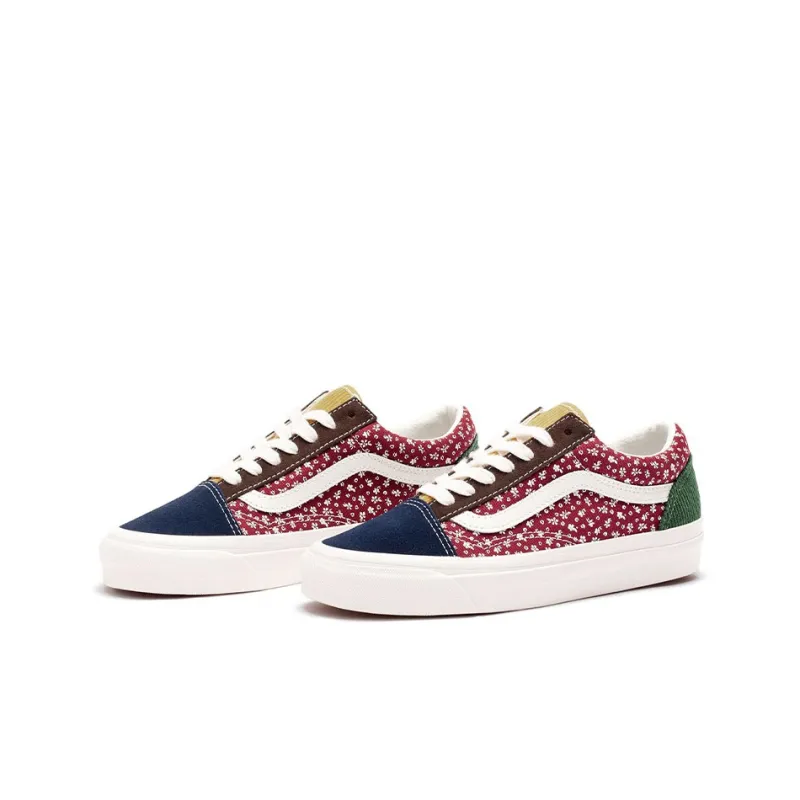 Vans Style 36 Lightweight Cozy Skateboarding Shoes Unisex Blue Green Red-1