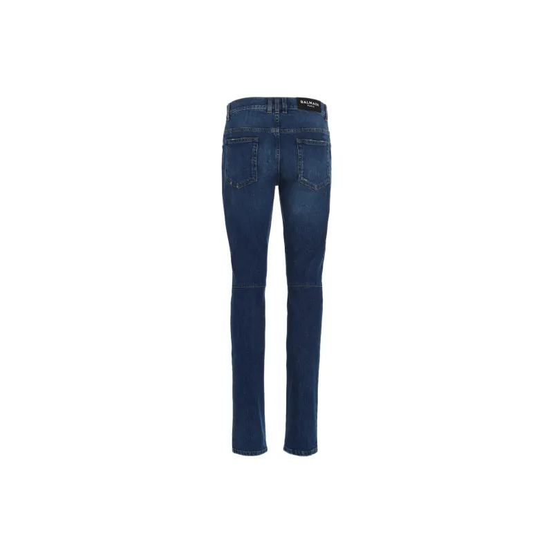 BALMAIN Ribbed detail Skinny Jeans-1