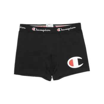 Champion Solid Color Boxer Shorts Underpants Spring And Summer Winter And Fall Men's 1 Pack Black