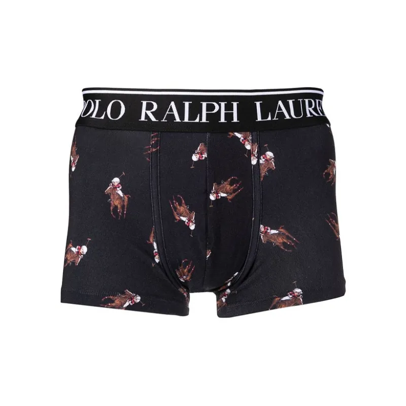 Polo Ralph Lauren Men's SS22 Logo Boxer Briefs 2 Packs Red/Black-1