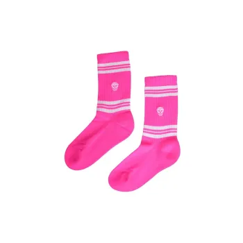 Alexander McQueen Knee High Socks Women's 1 Pack Neon Pink