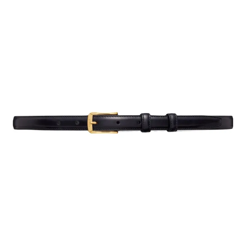 CELINE Leather Belts Women's Black-0