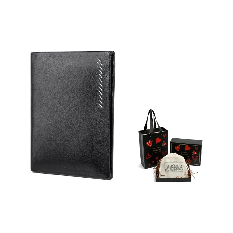 Ace Paul Cow Leather Wallet Men's Black-18