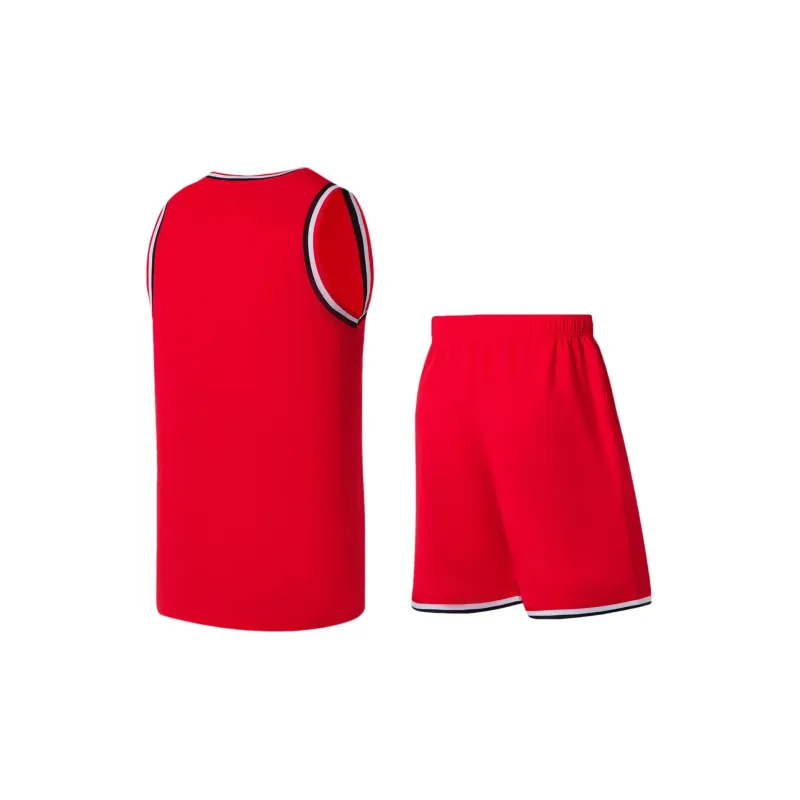 LINING Sports Basketball Collection Basketball Suits Men August 1st Red-1