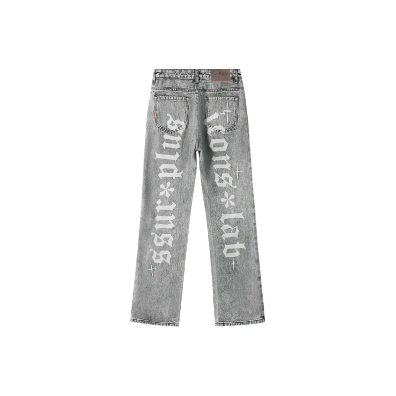 Iconslab X ICONS Lab Jeans Unisex Smoke Gray S - POIZON