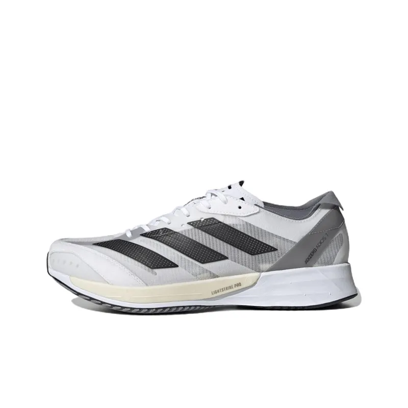 Adidas Adizzero Adios 7 Cloud White Black Grey-0