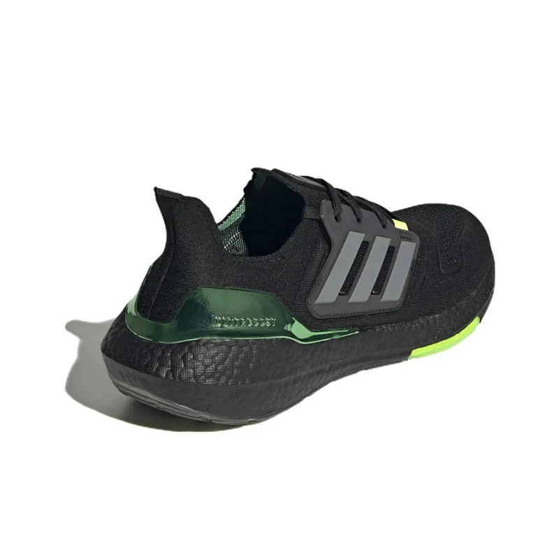 Adidas Ultra Boost 22 Black Iron Metallic Beam Green-3