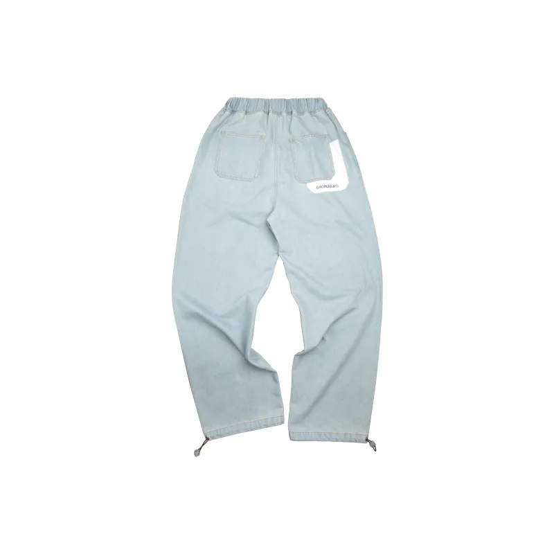 GAONCREW Wide Leg Jeans Unisex Light Blue-1
