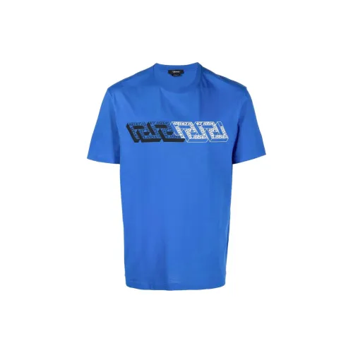 VERSACE T-Shirts Men Blue