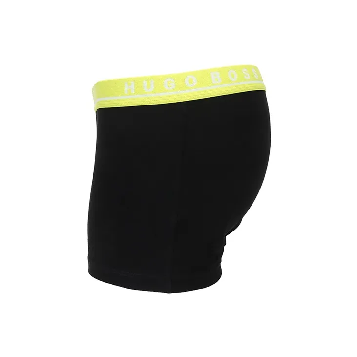 HUGO BOSS Men's SS21 Logo Printing Boxer Briefs 1 Set Of 3 Packs Black-5